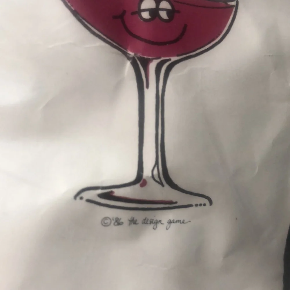 Set of Retro Pillowcases 1986 Wine Glass Coffee Cup Romantic Funny Sayings NWT‎